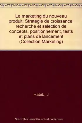 Couverture du produit · Le marketing du nouveau produit