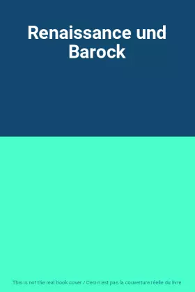 Couverture du produit · Renaissance und Barock