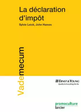 Couverture du produit · La déclaration d'impôt