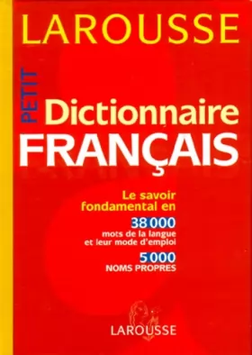 Couverture du produit · Petit Dictionnaire français