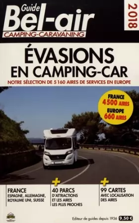 Couverture du produit · Guide Bel-air Evasions en camping-car 2018