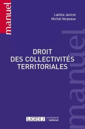 Couverture du produit · Droit des collectivités territoriales (2019)
