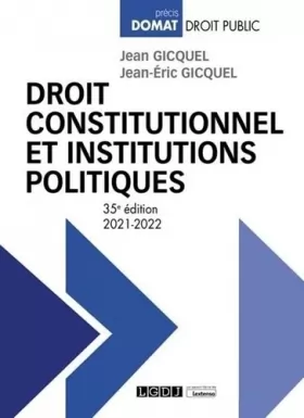 Couverture du produit · Droit constitutionnel et institutions politiques (2021)