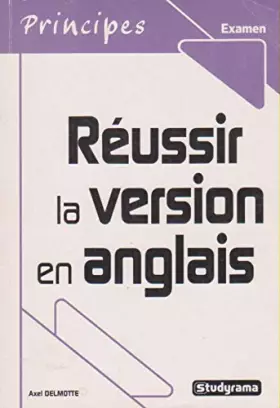 Couverture du produit · Réussir la version en anglais