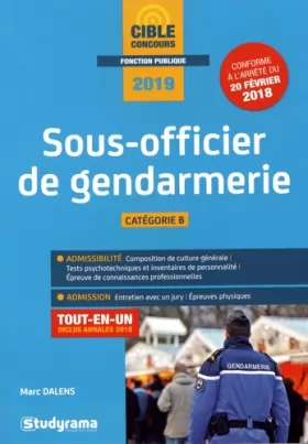 Couverture du produit · Sous-officier de gendarmerie 2019