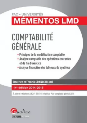 Couverture du produit · Mémentos LMD - Comptabilité générale 2014-2015, 14ème Ed