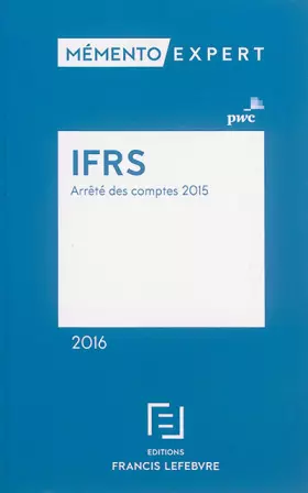 Couverture du produit · Mémento IFRS 2016
