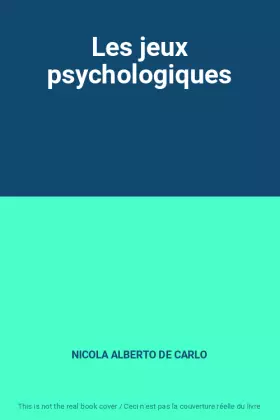 Couverture du produit · Les jeux psychologiques