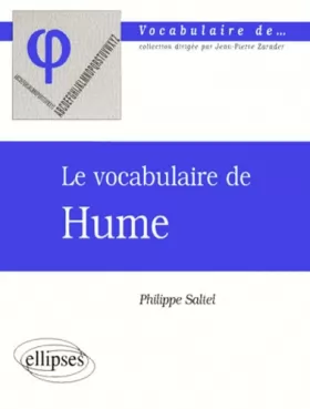 Couverture du produit · Le vocabulaire de Hume