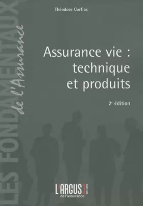 Couverture du produit · Assurance vie : technique et produits