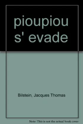 Couverture du produit · pioupiou s' evade