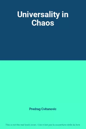 Couverture du produit · Universality in Chaos
