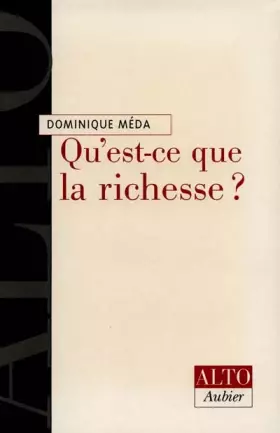 Couverture du produit · Qu'est-ce que la richesse ?