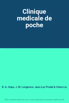 Couverture du produit · Clinique medicale de poche