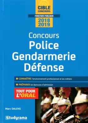 Couverture du produit · Concours police, gendarmerie, défense - Tout pour l'oral