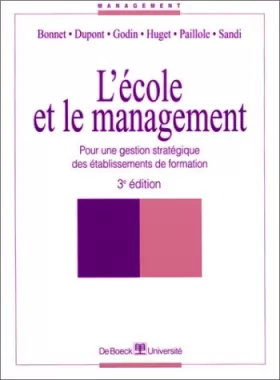 Couverture du produit · L'école et le management, 3e édition