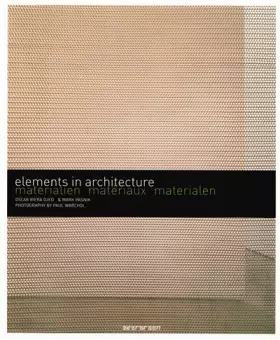 Couverture du produit · Matériaux en architecture