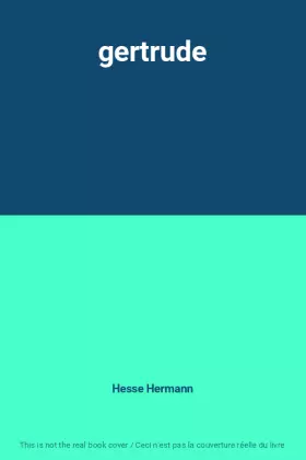 Couverture du produit · gertrude