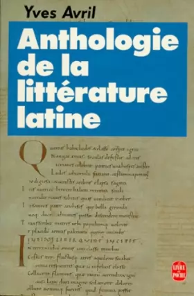 Couverture du produit · Anthologie de la littérature latine