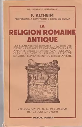 Couverture du produit · La Religion romaine antique.