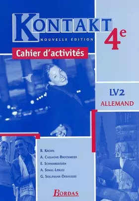 Couverture du produit · Kontakt : Allemand, 4e LV2 (Cahier)