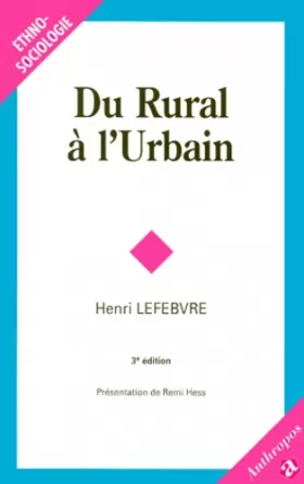 Couverture du produit · Du rural a l'urbain 3e ed.