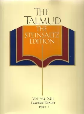 Couverture du produit · The Talmud  [Talmud Bavli] : the Steinsaltz Edition -Volume 1 [TRACTATE BAVA METZIA]. Commentary by Adin Steinsaltz - [Uniform 