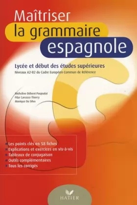 Couverture du produit · Maîtriser la grammaire espagnole