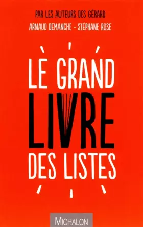 Couverture du produit · GRAND LIVRE DES LISTES