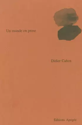 Couverture du produit · Un monde en prose