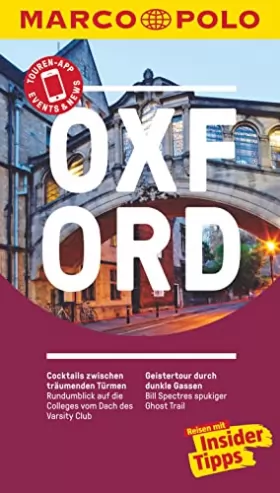 Couverture du produit · MARCO POLO Reiseführer Oxford: Reisen mit Insider-Tipps. Inkl. kostenloser Touren-App und Event&News