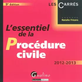 Couverture du produit · L'essentiel de la procédure civile