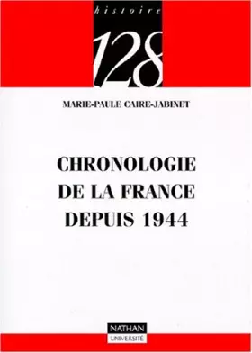 Couverture du produit · Chronologie thématique de la France depuis 1945