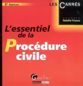 Couverture du produit · L'Essentiel de la Procédure civile