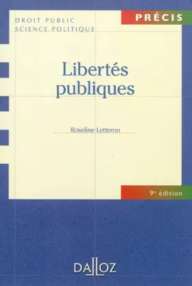 Couverture du produit · Libertés publiques - 9e éd.: Précis