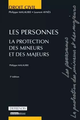 Couverture du produit · Les personnes : La protection des mineurs et des majeurs