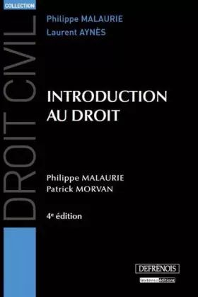 Couverture du produit · Introduction au droit