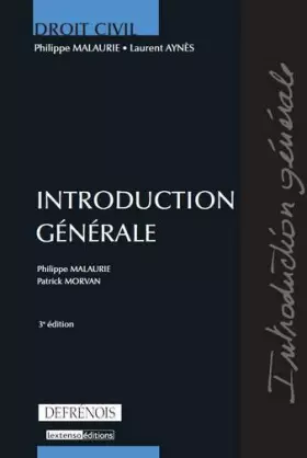 Couverture du produit · Introduction générale