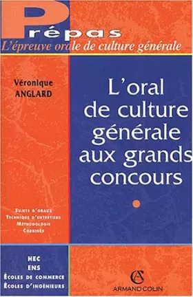 Couverture du produit · L'oral de culture générale aux grands concours