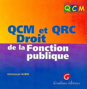 Couverture du produit · QCM et QRC Droit de la Fonction publique