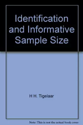 Couverture du produit · Identification and Informative Sample Size
