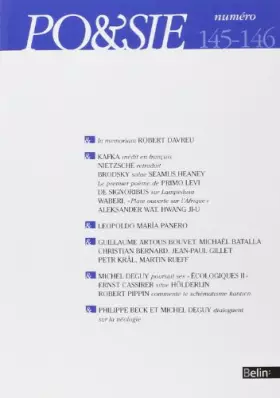 Couverture du produit · Po&sie 145-146