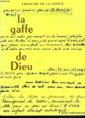 Couverture du produit · La gaffe de Dieu