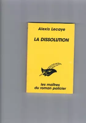 Couverture du produit · La dissolution