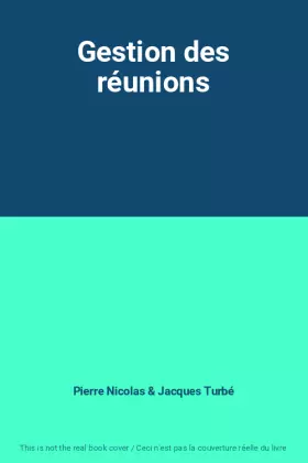 Couverture du produit · Gestion des réunions