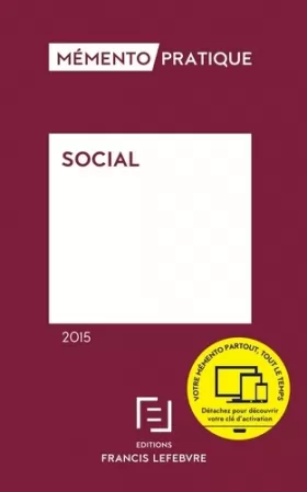 Couverture du produit · Mémento Social 2015