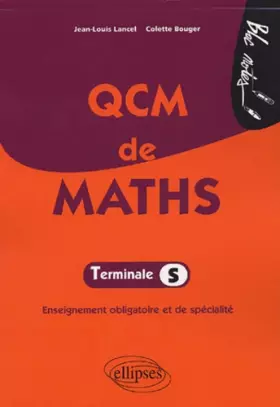 Couverture du produit · QCM de Maths Tle S : Enseignement obligatoire et de spécialité