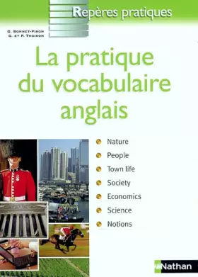 Couverture du produit · PRATIQUE VOCABULAIRE ANGLAIS