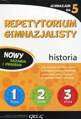 Couverture du produit · Repetytorium gimnazjalisty historia Gimnazjum na 5