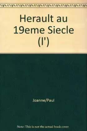 Couverture du produit · L'herault au 19eme siecle